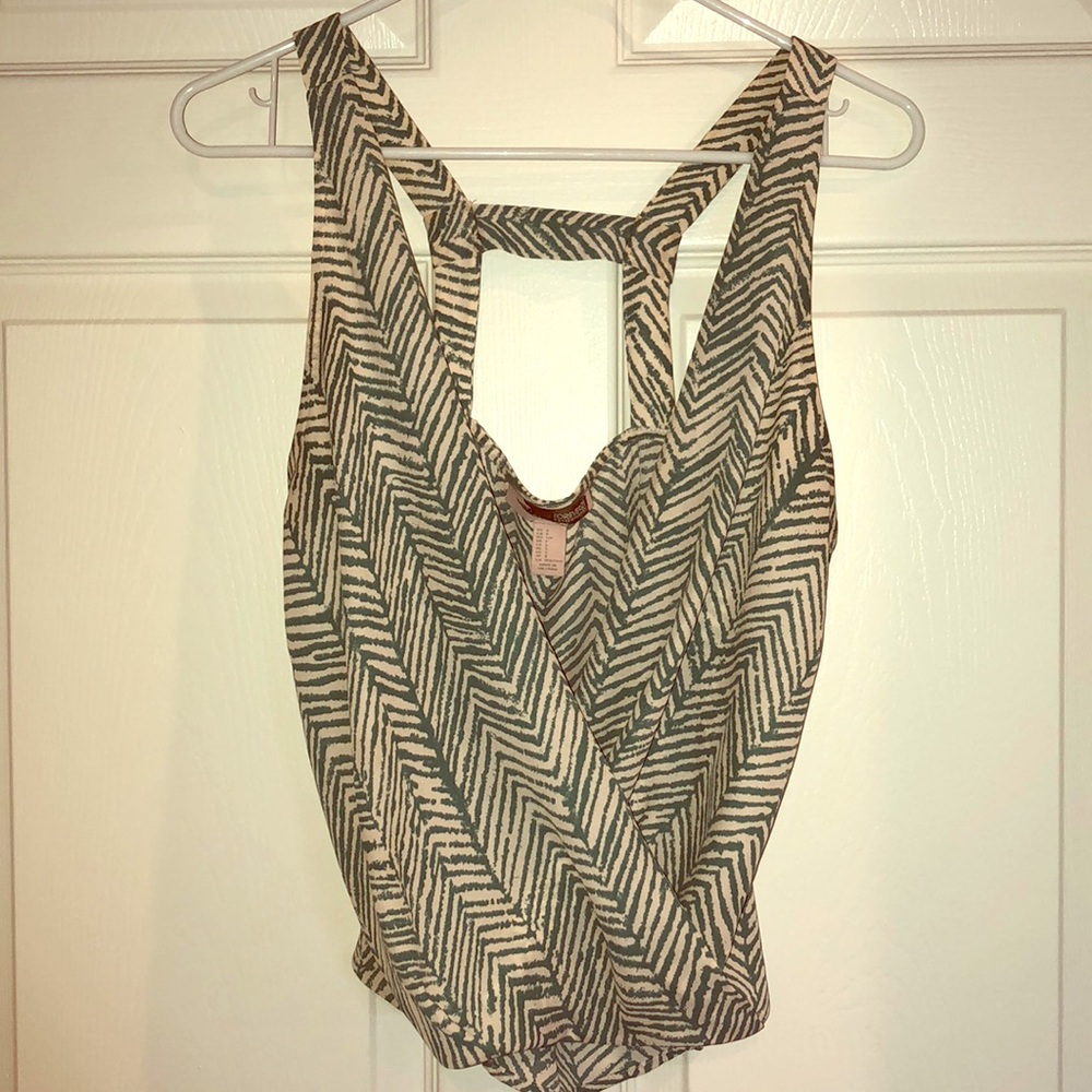 Forever 21 Drapey Tropical Top